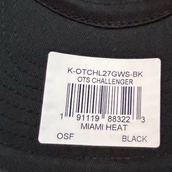 OTS Miami Heat 'Black Adjustable Hat - Picture 4 of 11